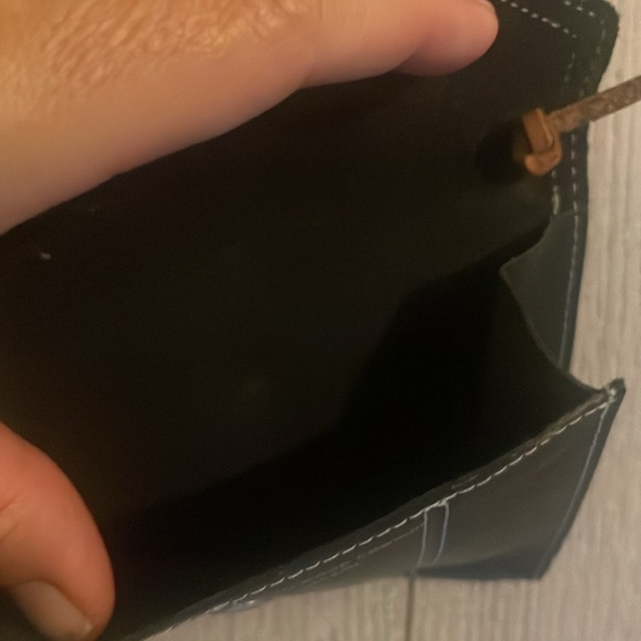 Sandalwood cowhide crossbody small black brown 5” like new - Picture 8 of 8